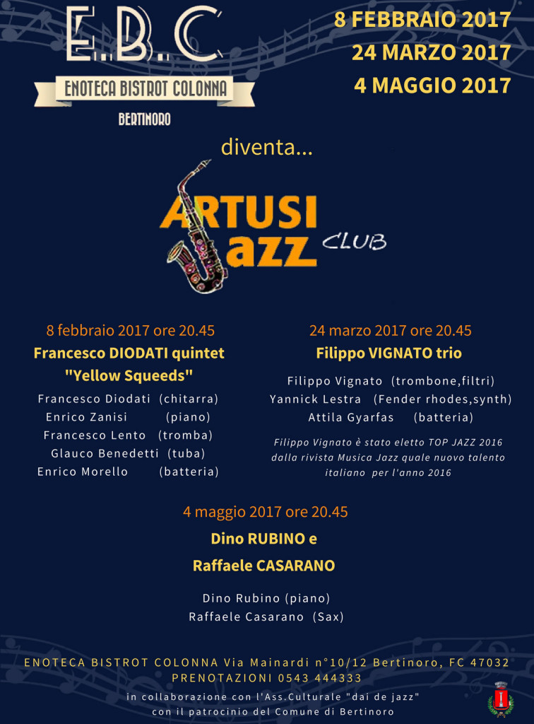 E.B.C. diventa ARTUSIjazz Club